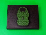 Black Green Lock Encryption Cards