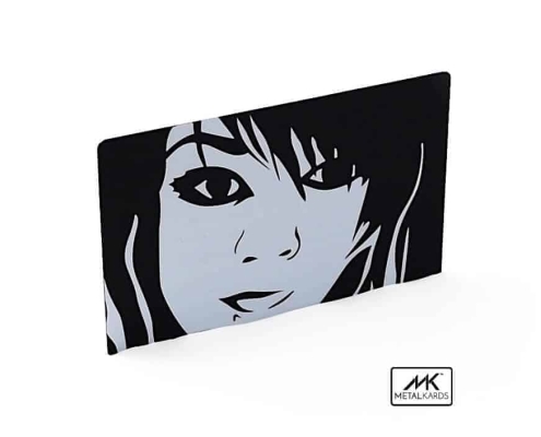 Black And White Metal Cards