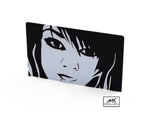 Black And White Metal Cards