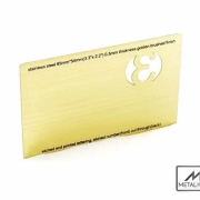 Brushed Gold Business Cards