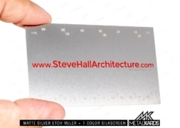 Etch Ruler Metal Card