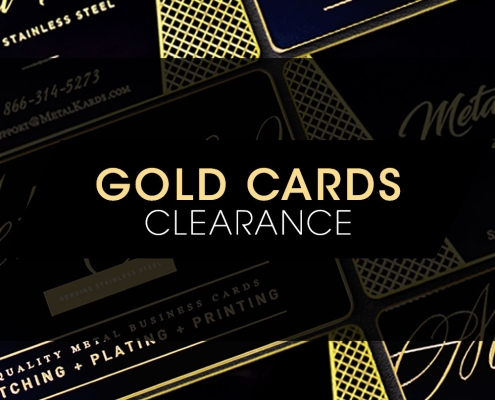 Gold Business Cards Clearance