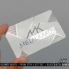 Polished Silver Prism Etch Metal Cards