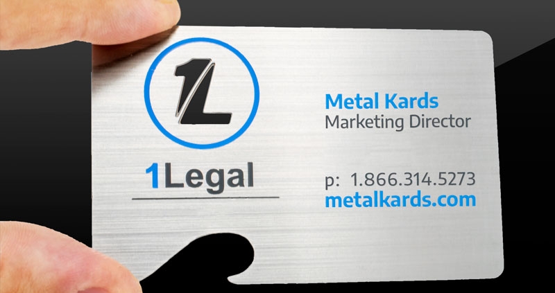 Legal Bottle Opener Metal Business Card