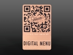 Matte Copper Restaurant Metal Card