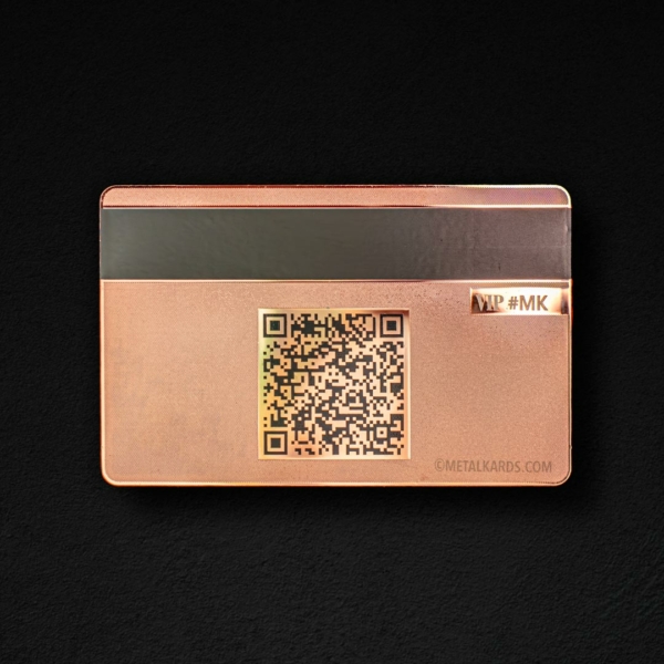 Pink Gold Metal Business Cards