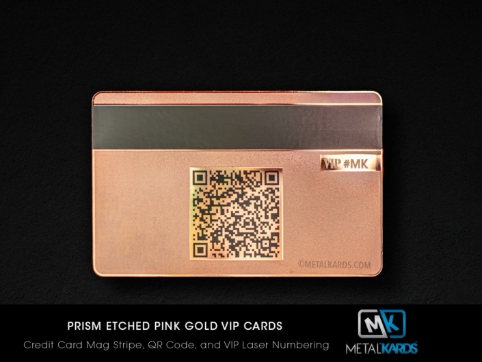 Pink Gold Metal Vip Cards P1440X1080