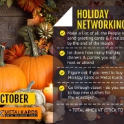 Holiday Networking With Metal Cards