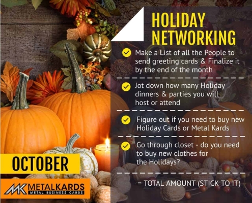 Holiday Networking With Metal Cards