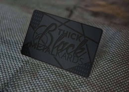 Black Metal Business Card