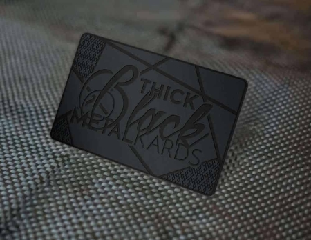 Black Metal Business Card