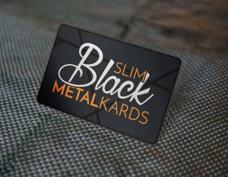 Black Metal Business Cards