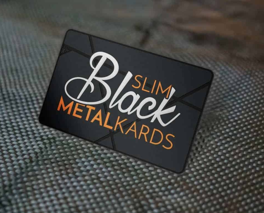 Black Metal Business Cards