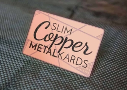 Copper Metal Cards