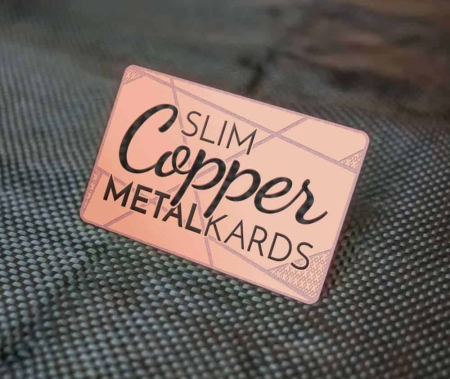 Copper Metal Cards