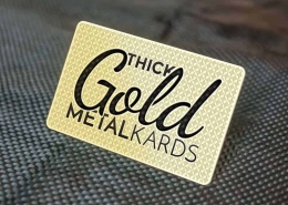 Thick Gold Business Card