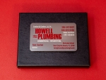 Red + Silver Plumbing Metal Cards