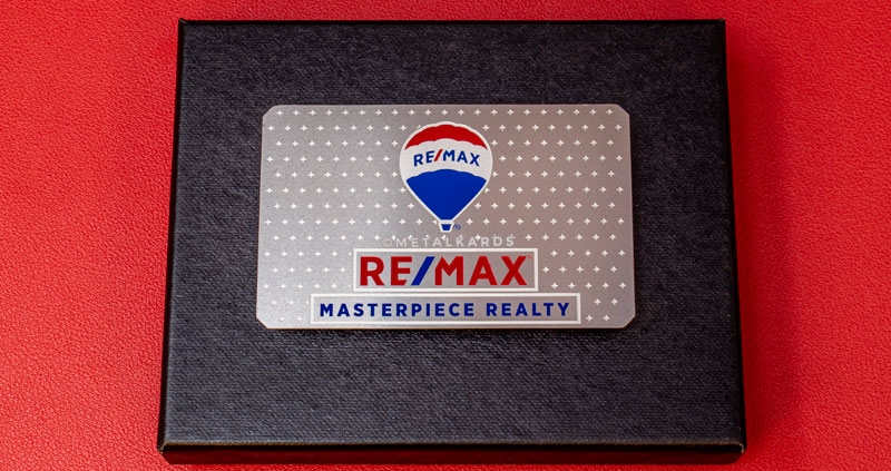 Remax Masterpiece Metal Business Cards