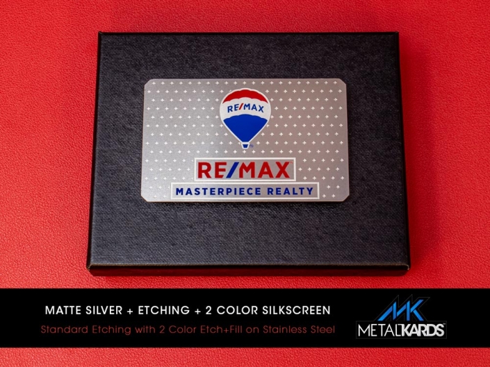 Stainless Steel Remax Metal Business Cards