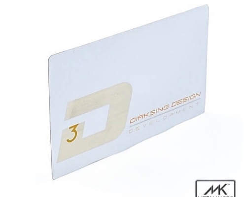 White Metal Business Cards